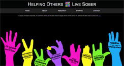 Desktop Screenshot of helpingotherslivesober.org