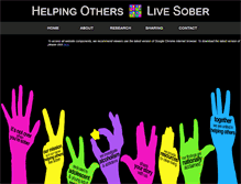 Tablet Screenshot of helpingotherslivesober.org